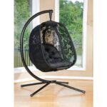 Hanging Egg Chair Egg Chair Butterfly Black